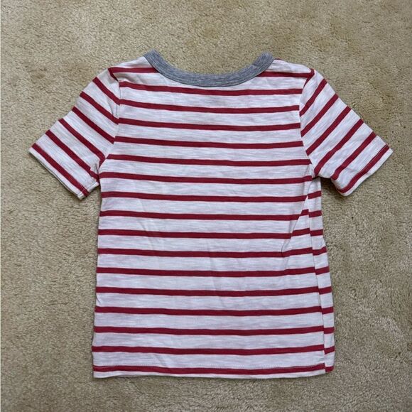 Toddler Boy Old Navy Striped Short Sleeve Shirt 4T - Picture 3 of 3